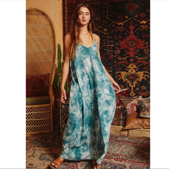 BUCKETLIST Dresses & Skirts - Jade Tie Dye Sleeveless Maxi Dress